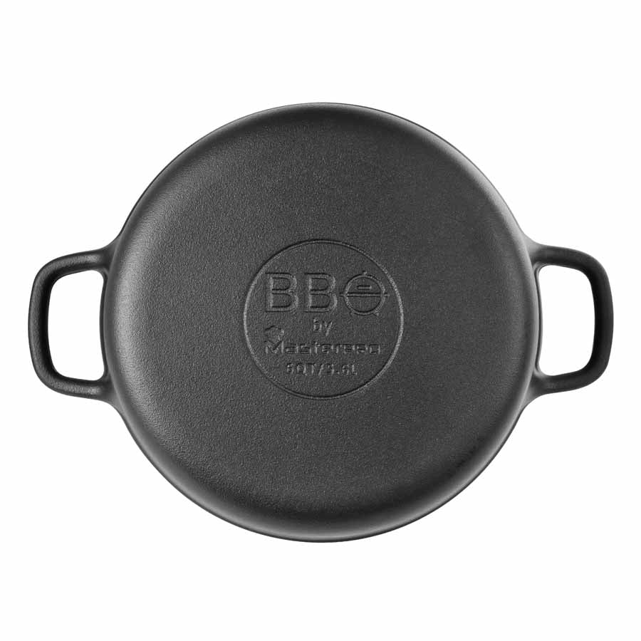 BBQ by MasterPRO - 6qt Pre Seasoned Cast Iron Round Dutch Oven