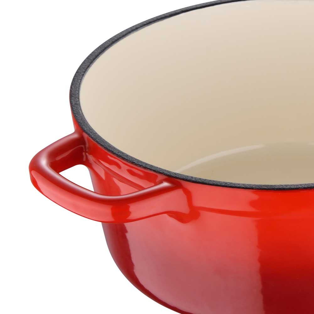 Legacy by MasterPRO - 2 Qt Enamel Cast Iron Dutch Oven, Red