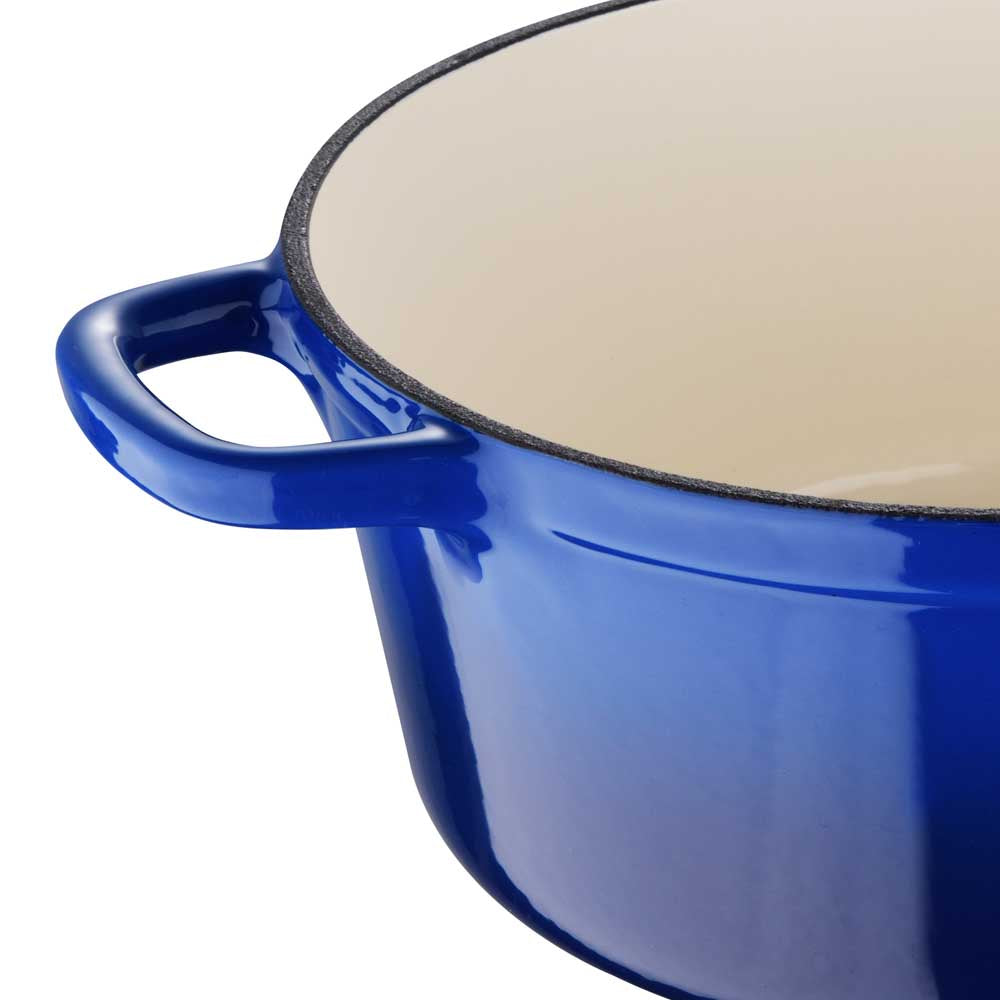 Legacy by MasterPRO - 6 Qt Legacy Enamel Cast Iron Dutch Oven, Blue