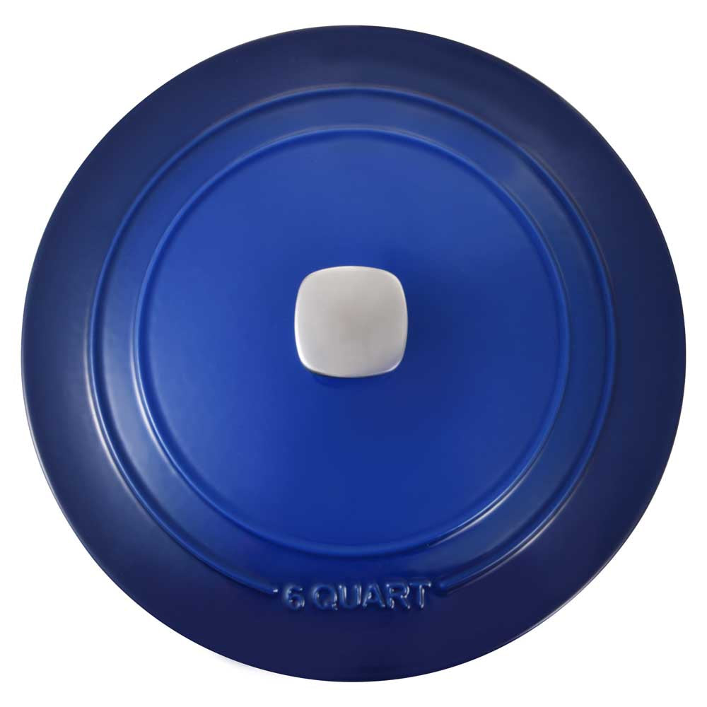 Legacy by MasterPRO - 6 Qt Legacy Enamel Cast Iron Dutch Oven, Blue