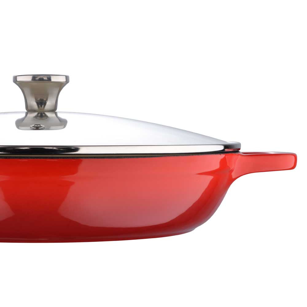 Legacy by MasterPRO - 12 Legacy Enamel Cast Iron Braiser, Red