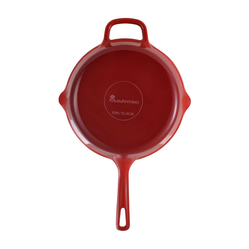 Enameled Cast Iron Skillet with Lid