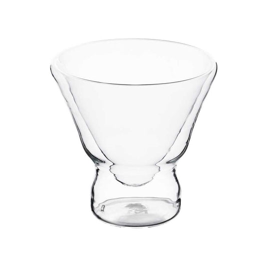 Mixology by MasterPRO - 7.7 Oz Double Wall Borosilicate Martini Glasses, Set of 2