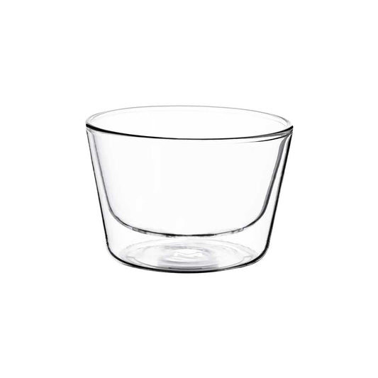 Mixology by MasterPRO - 17.2 Oz Double Wall Borosilicate Glass Bistro Bowls, Set of 2